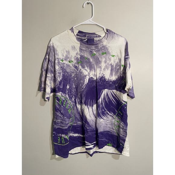 Vintage Midnight Oil 1992 Scream In Blue All Over Print Shirt XL Brockum Tee 90s - Picture 1 of 13